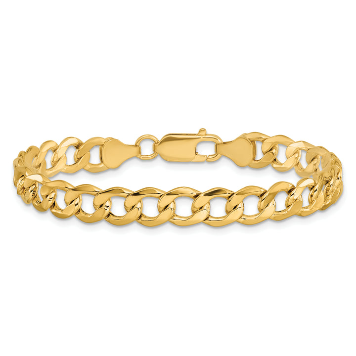 14k 7mm Semi-Solid Curb Chain