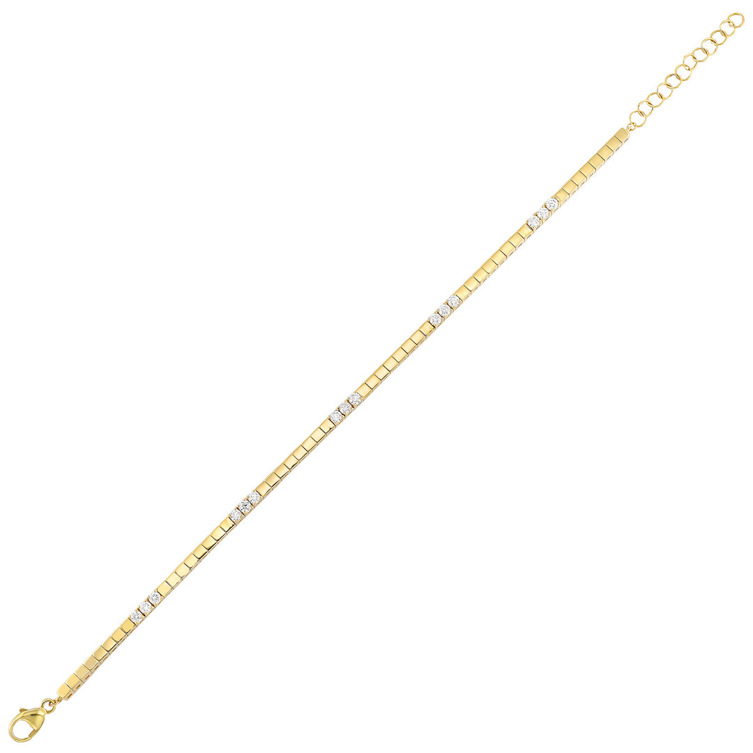 14Kt Yellow Gold Diamond 1/2Ctw Bracelet