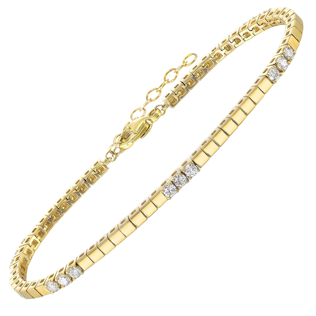 14Kt Yellow Gold Diamond 1/2Ctw Bracelet