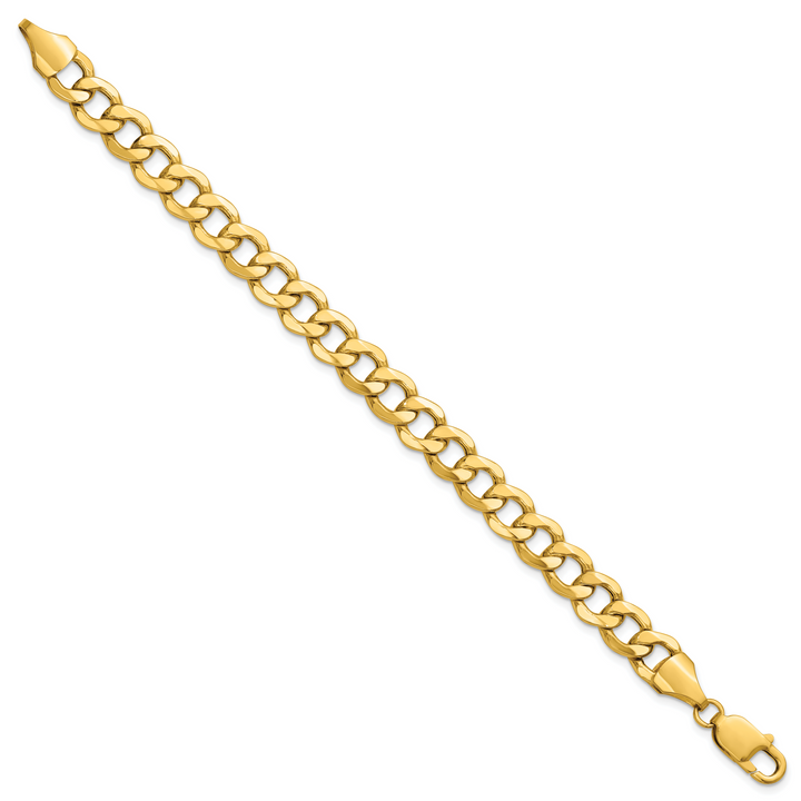 14k 9mm Semi-Solid Curb Chain