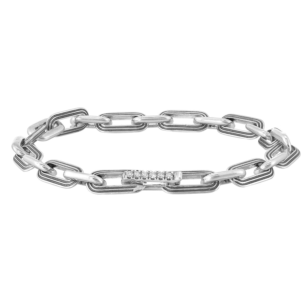 Silver Diamond 1/10Ctw Bracelet