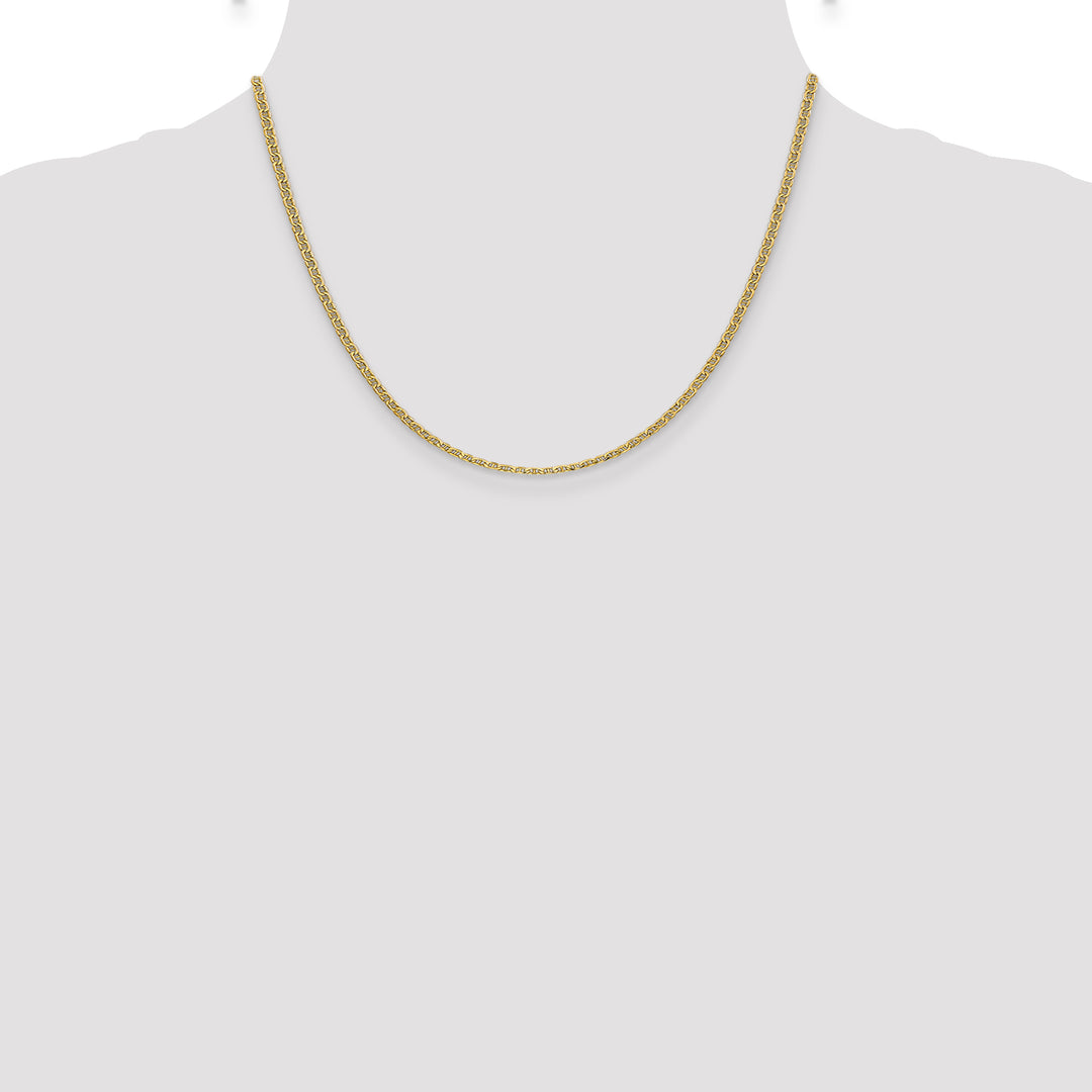14k 2.4mm Semi-Solid Anchor Chain