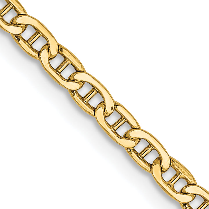 14k 2.4mm Semi-Solid Anchor Chain