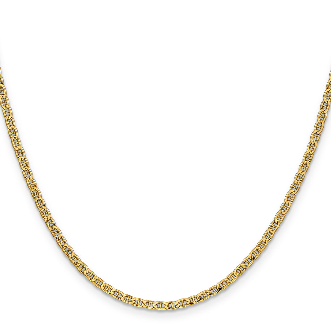 14k 2.4mm Semi-Solid Anchor Chain