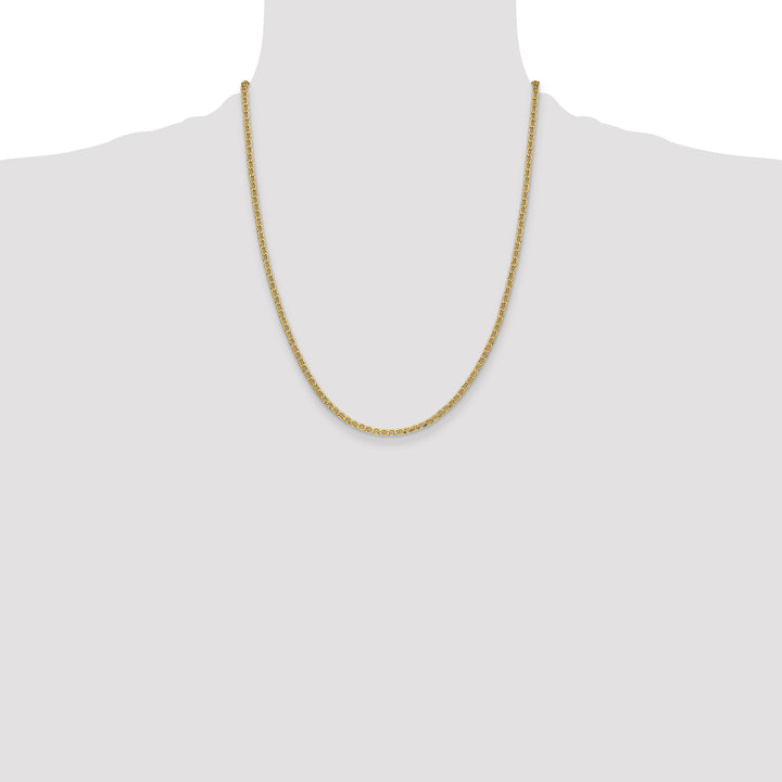 14k 2.4mm Semi-Solid Anchor Chain