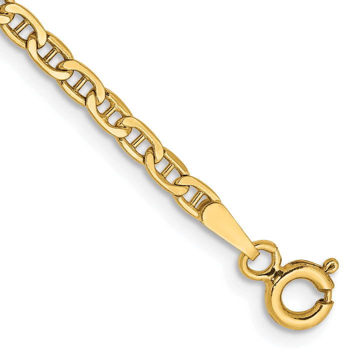 14k Yellow Gold 2.40mm Anchor Chain