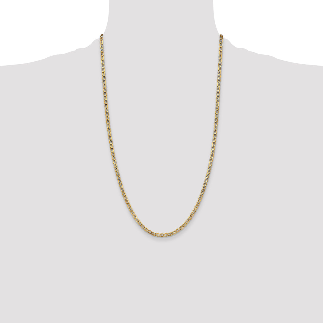 14k 3.2mm Semi-Solid Anchor Chain