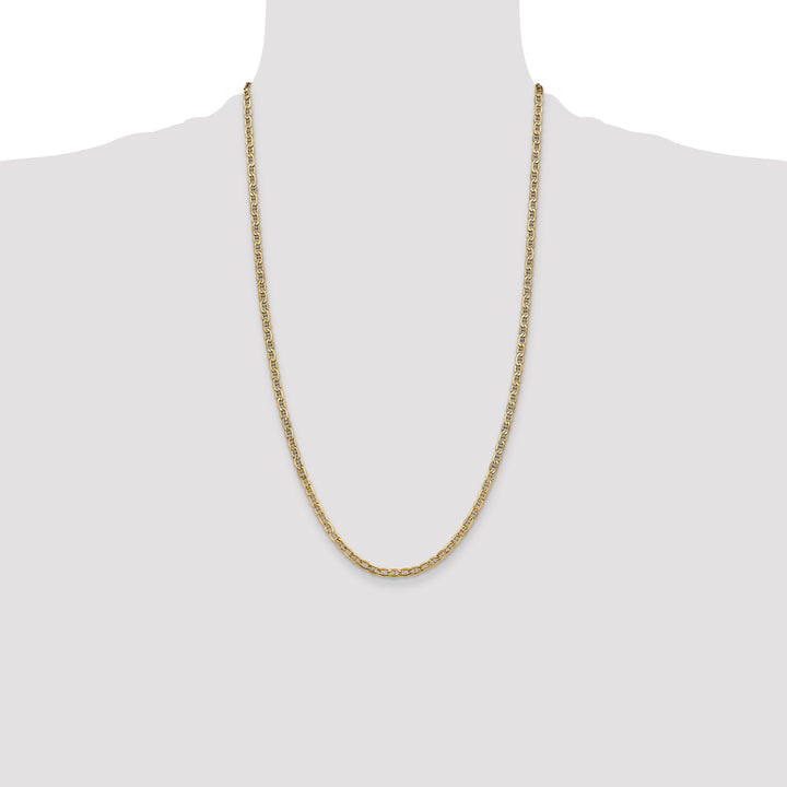 14k 3.2mm Semi-Solid Anchor Chain