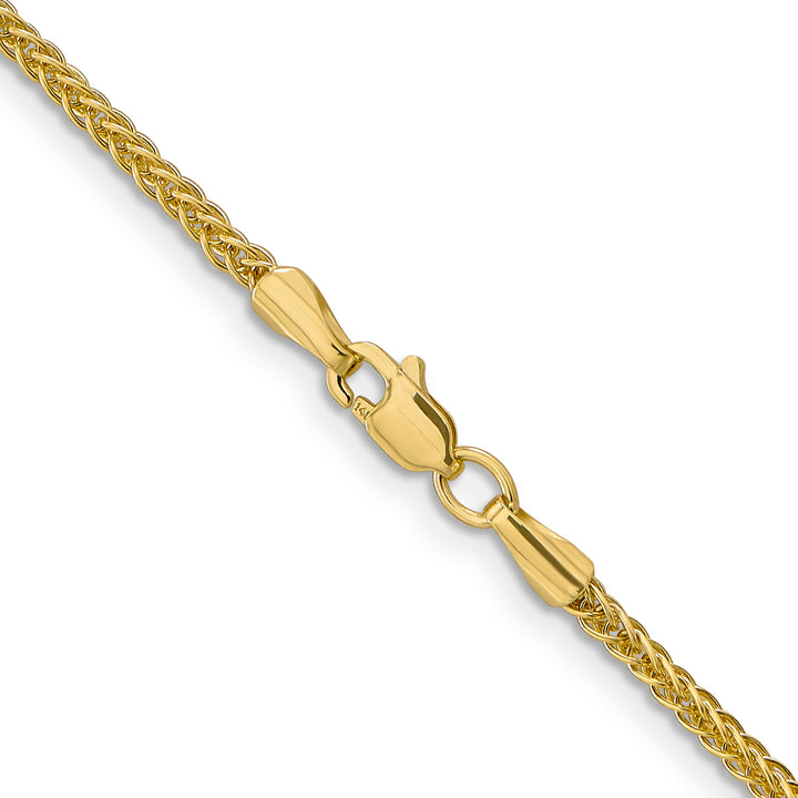 14k 2mm Semi-solid 3-Wire Wheat Chain