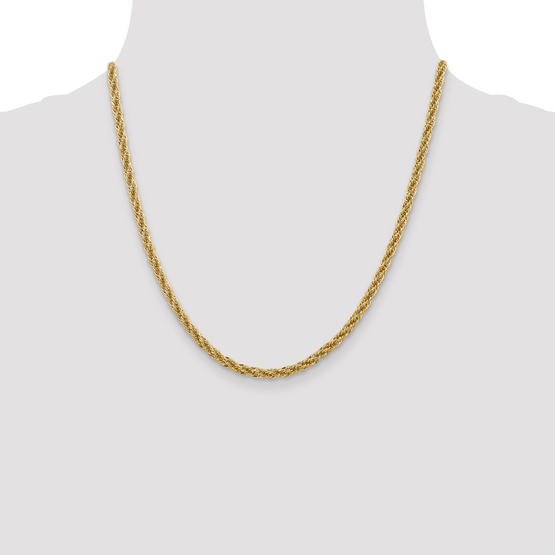 14k 3.3mm D/C Semi-Solid Chain