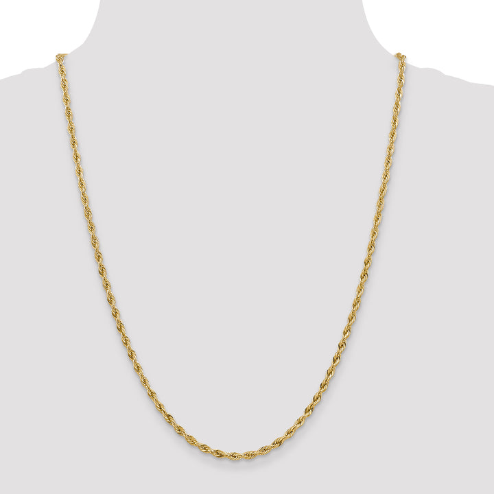 14ky 3.0mm Semi-Solid Rope Chain