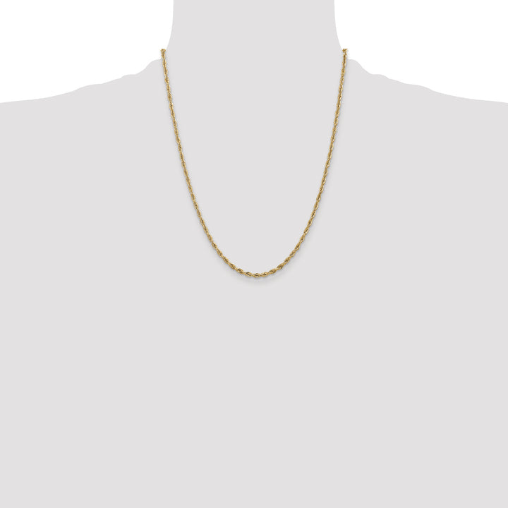 14ky 2.8mm Semi-Solid Rope Chain