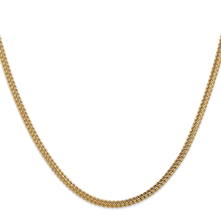 14k 3mm Semi-Solid Franco Chain