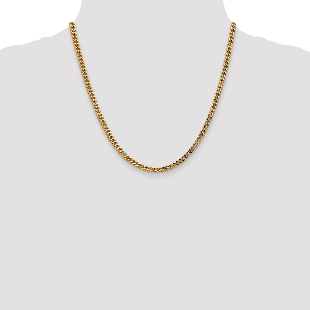 14k 3.7mm Semi-Solid Franco Chain