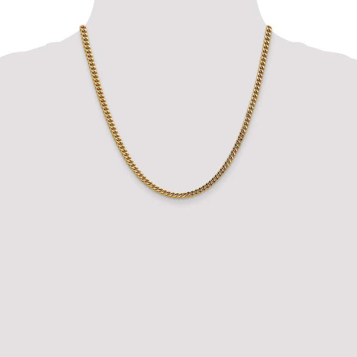 14k 3.7mm Semi-Solid Franco Chain