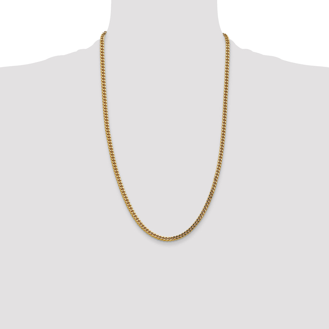 14k 3.7mm Semi-Solid Franco Chain