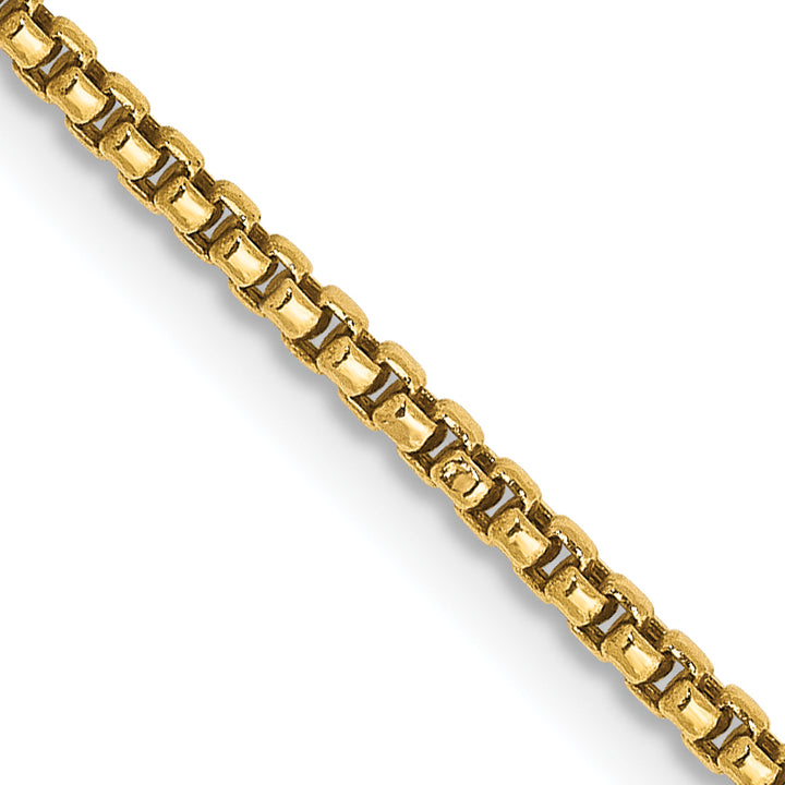 14k 1.5mm Semi-Solid Round Box Chain