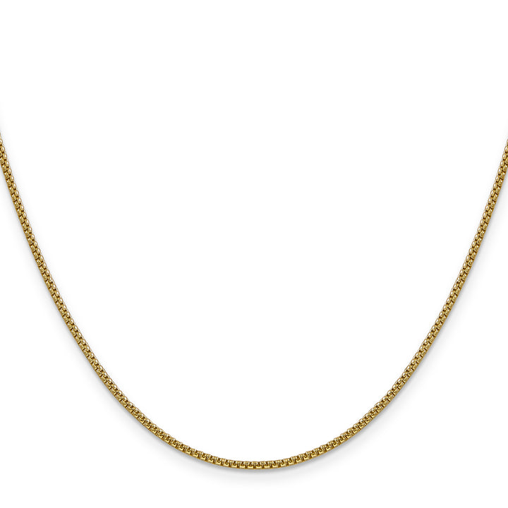 14k 1.5mm Semi-Solid Round Box Chain