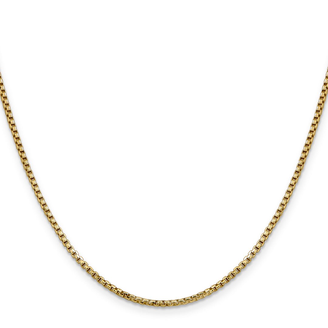 14k 1.75mm Semi-Solid Round Box Chain
