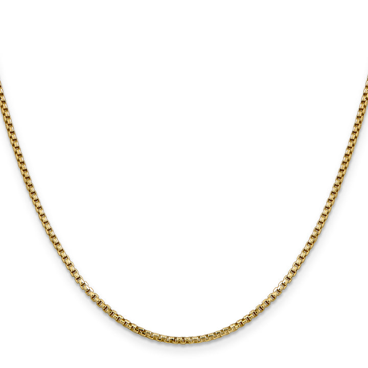 14k 1.75mm Semi-Solid Round Box Chain