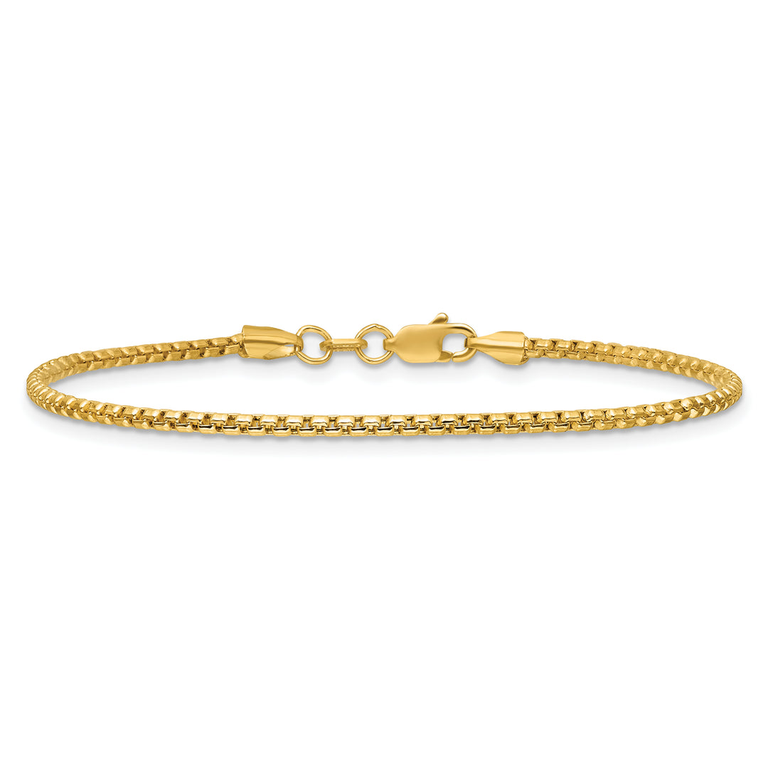 14k 1.75mm Semi-Solid Round Box Chain
