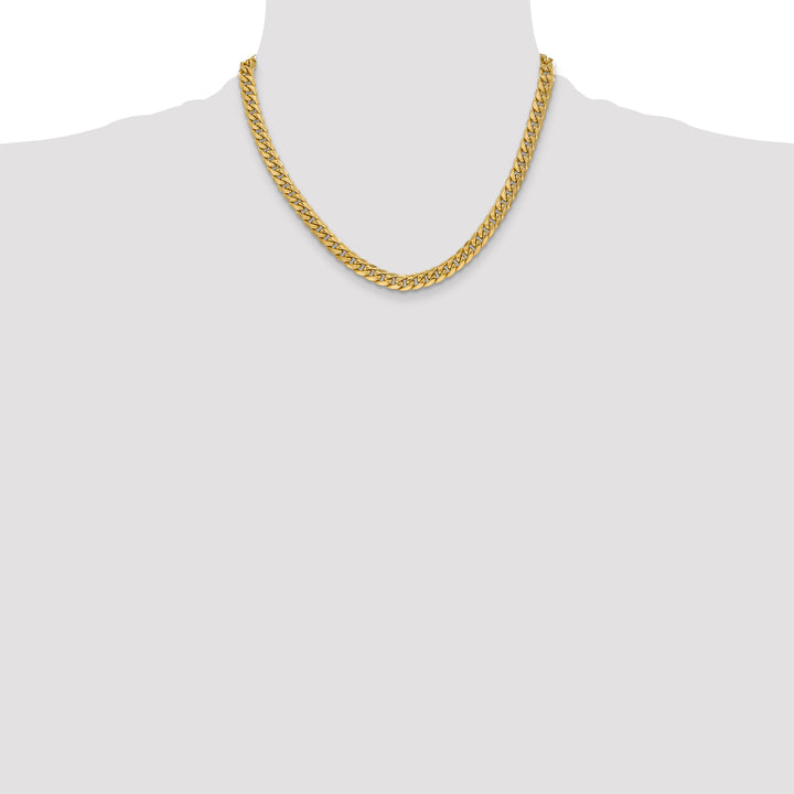 14k 6mm Semi-Solid Miami Cuban Chain