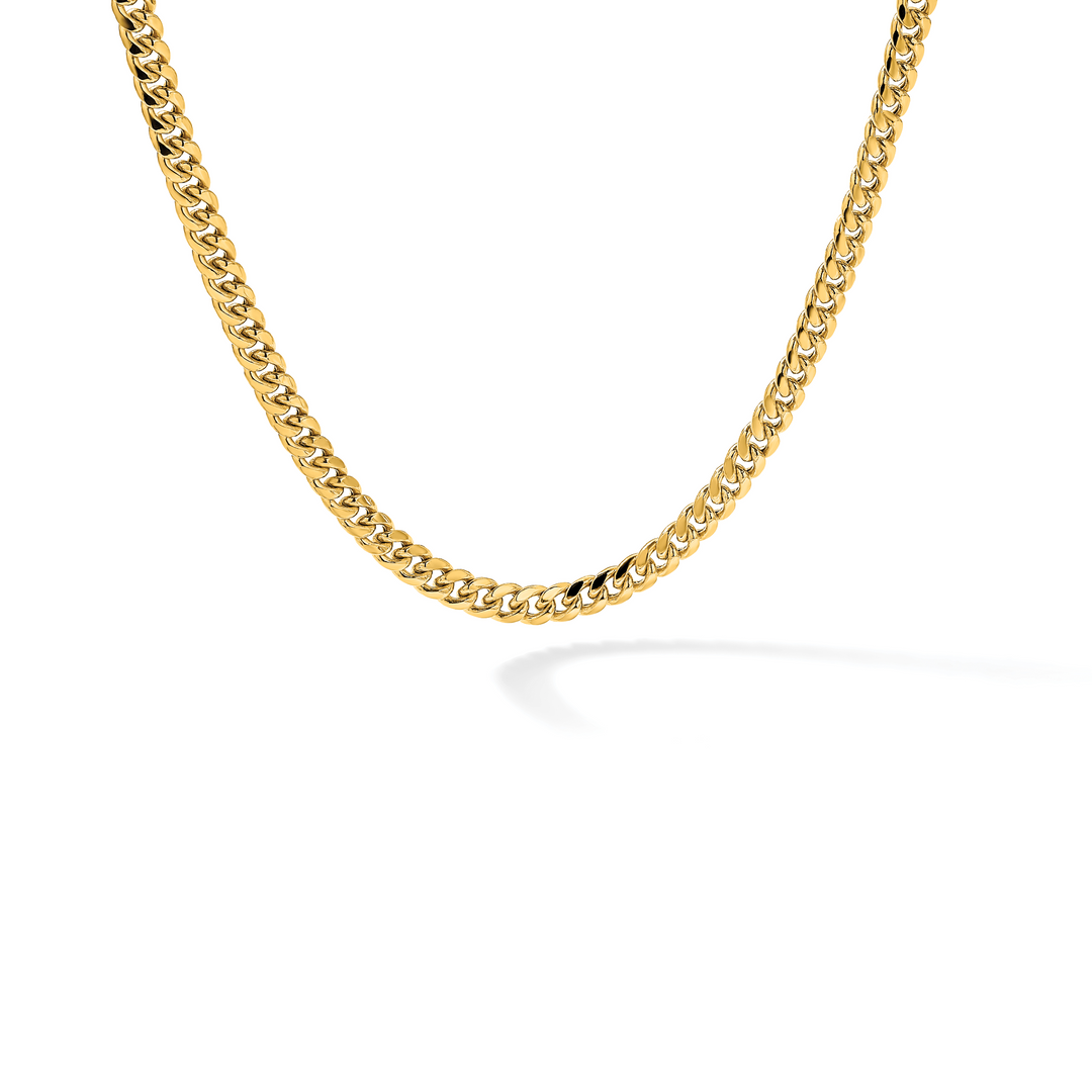 14k 6mm Semi-Solid Miami Cuban Chain