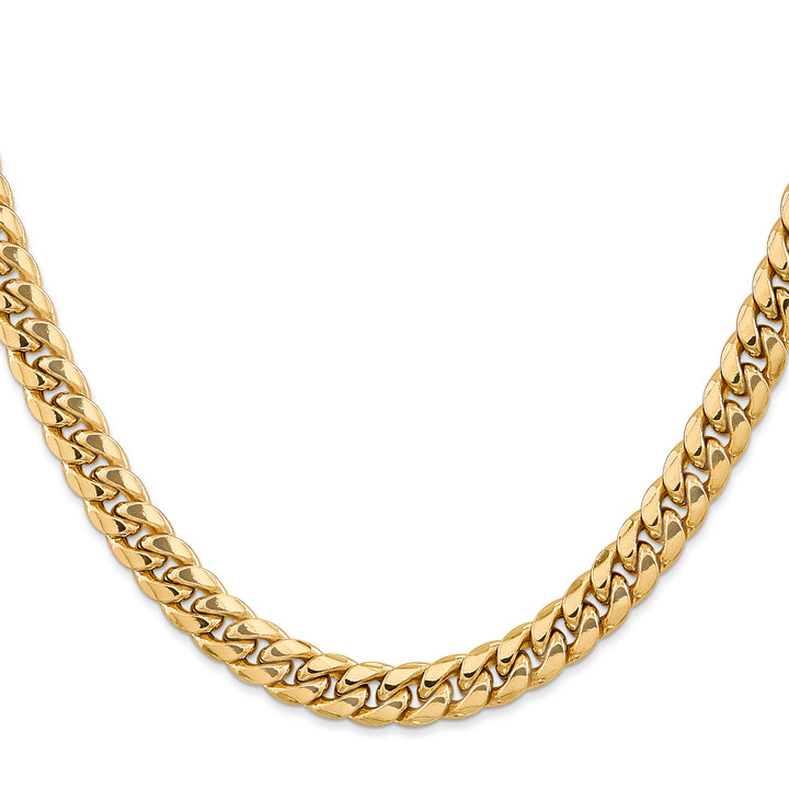 14k 7.3mm Semi-Solid Miami Cuban Chain