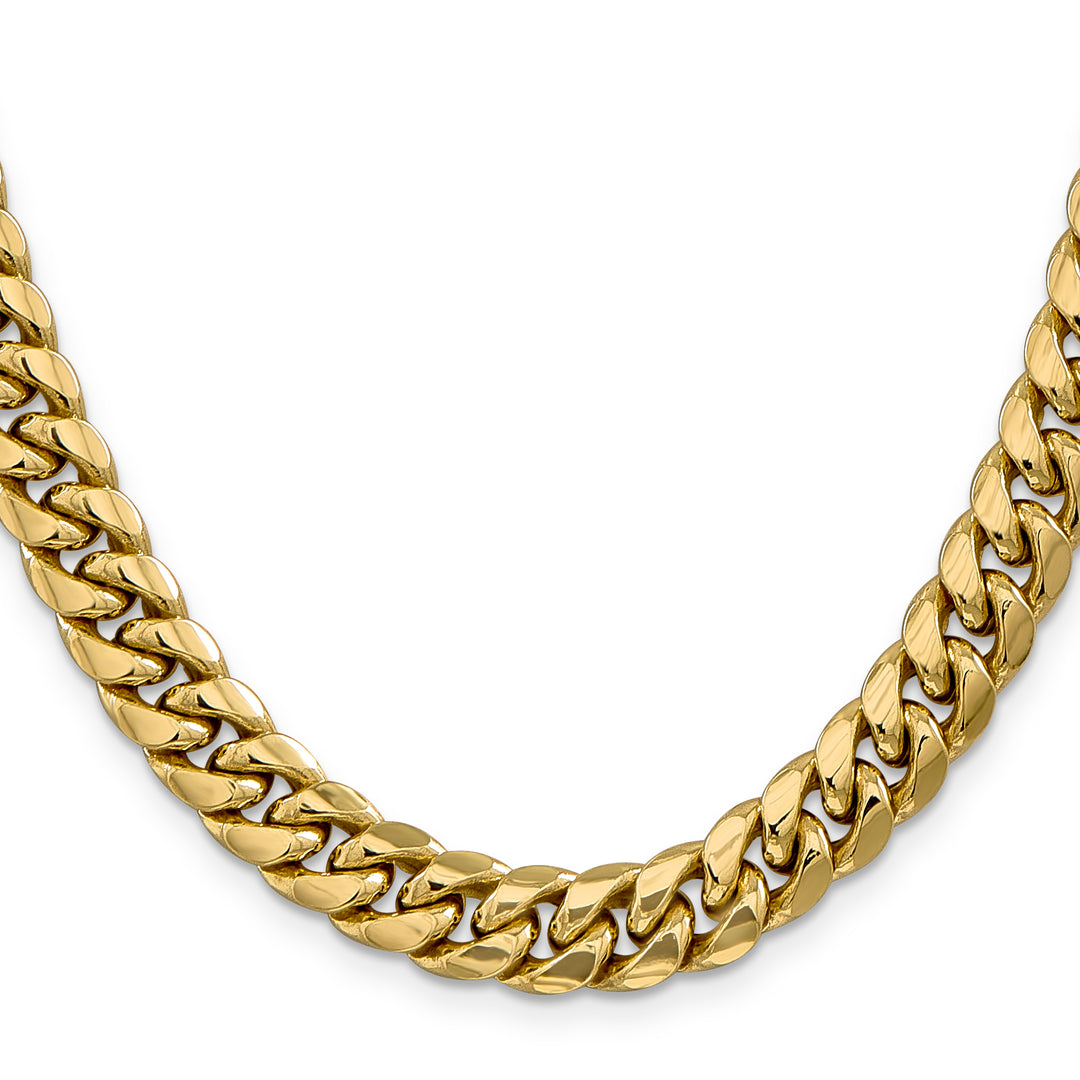 14k 9.3mm Semi-Solid Miami Cuban Chain