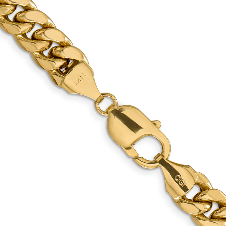 14k 9.3mm Semi-Solid Miami Cuban Chain