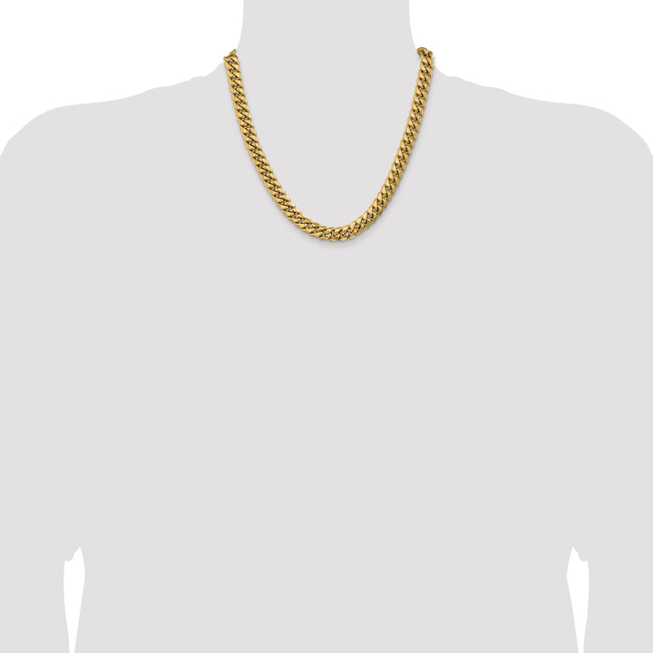 14k 9.3mm Semi-Solid Miami Cuban Chain