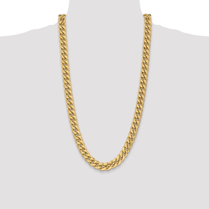 14k 11mm Semi-Solid Miami Cuban Chain