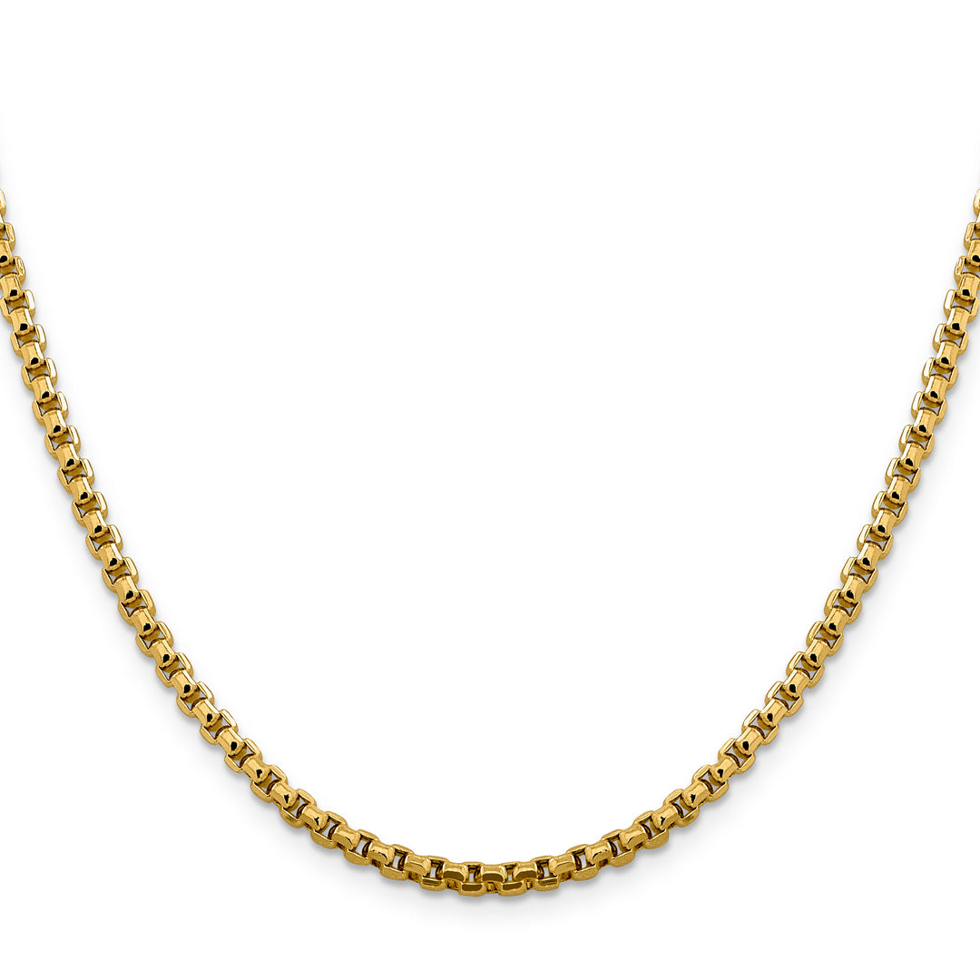 14k 3.6mm Semi-Solid Round Box Chain
