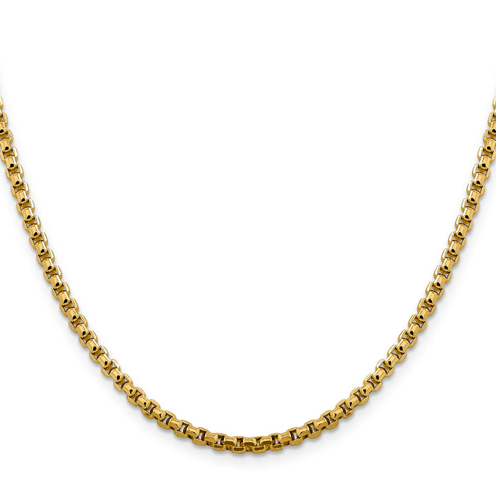 14k 3.6mm Semi-Solid Round Box Chain