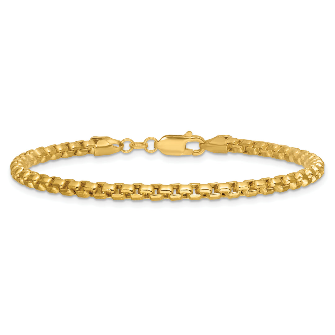 14k 3.6mm Semi-Solid Round Box Chain