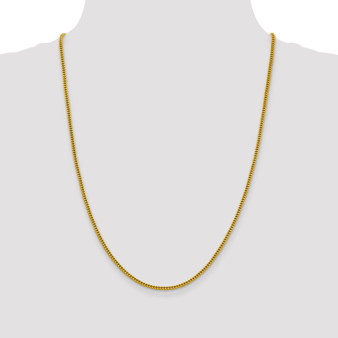 14k 2.2mm Semi-Solid Franco Chain