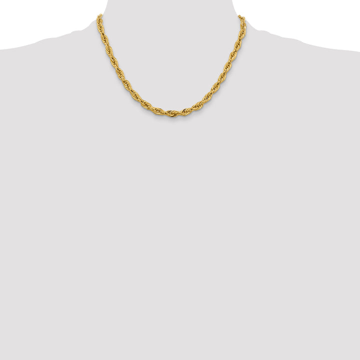 14ky 5.4mm Semi-Solid Rope Chain