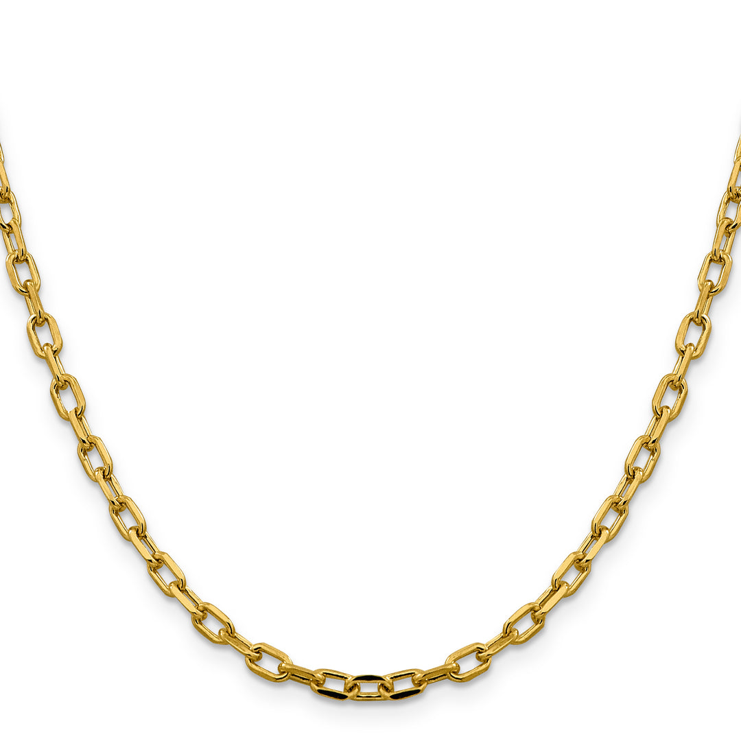 14k 3.7mm Semi-solid D/C Open Link Cable Chain