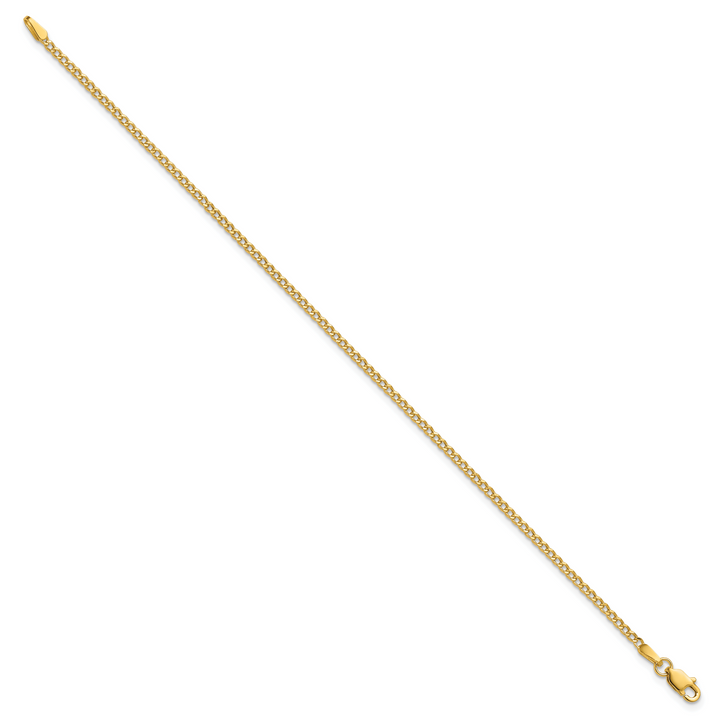 14k 1.85mm Semi-Solid Curb Chain