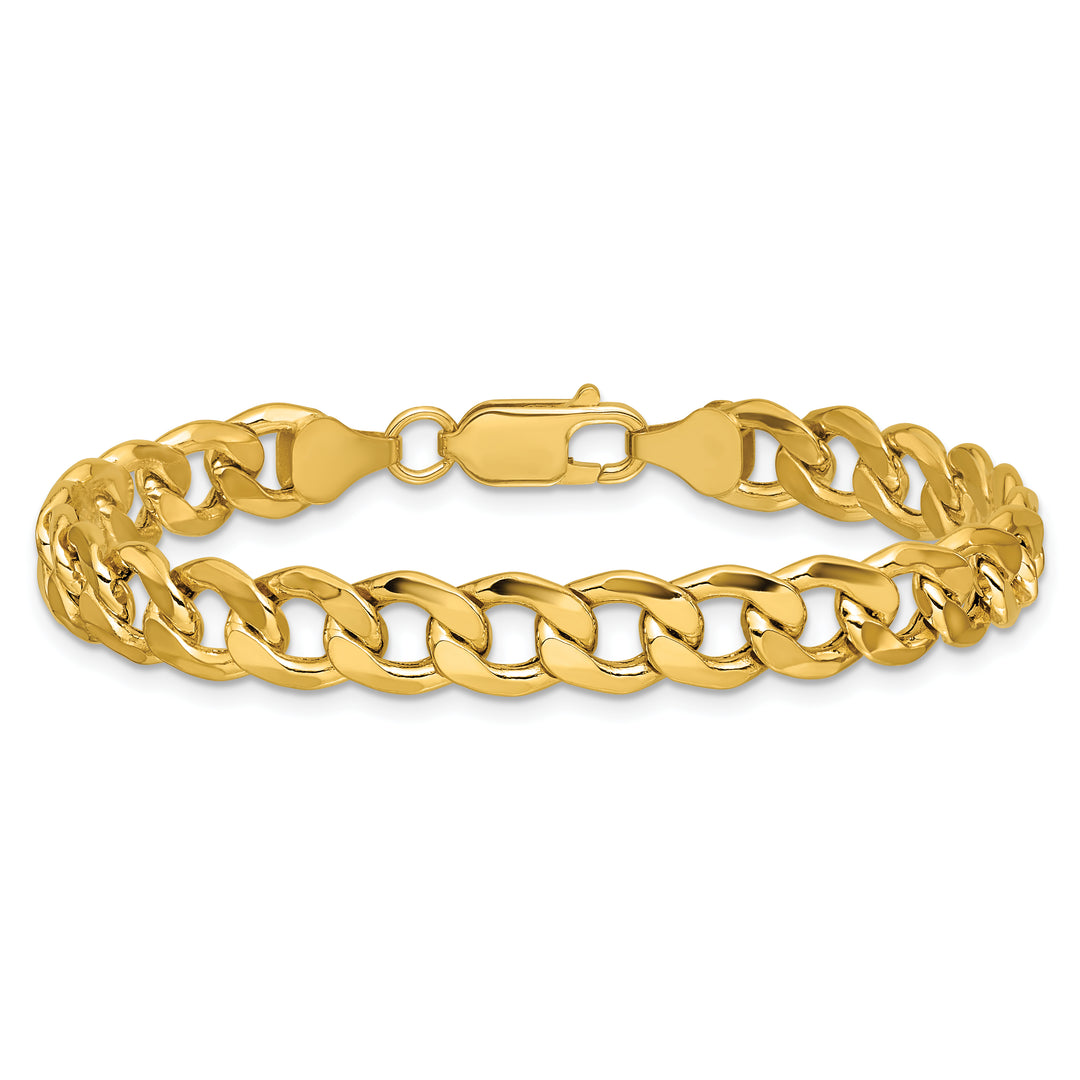 14k 7.5mm Semi-Solid Curb Chain