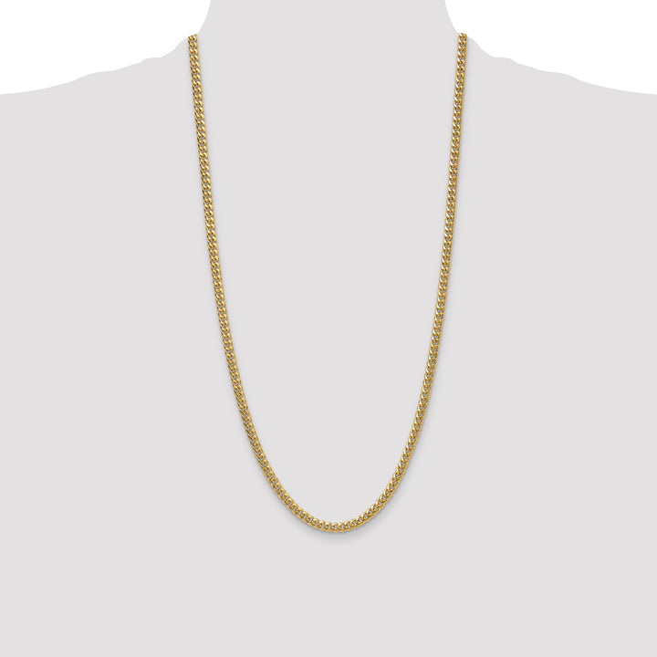 14k 4.5mm Semi-Solid Miami Cuban Chain