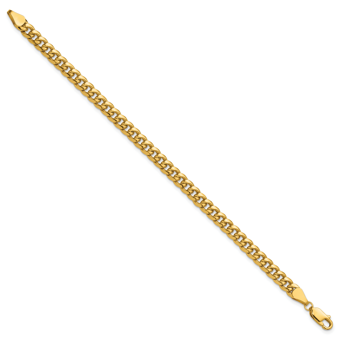 14k 5.25mm Semi-Solid Miami Cuban Chain