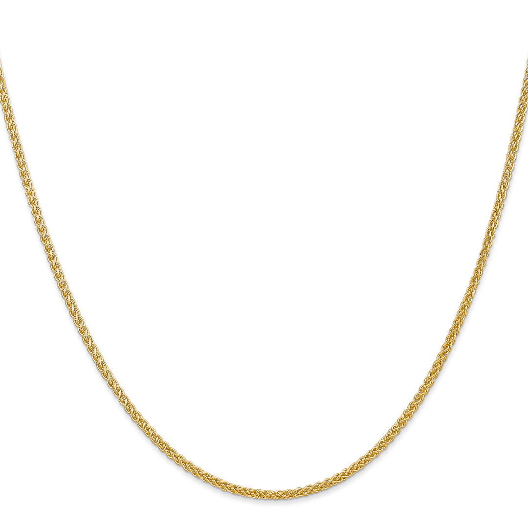 14k 2mm Semi-Solid Wheat Chain
