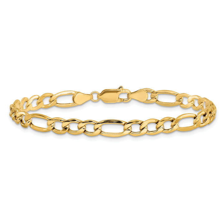 14k 5.75mm Semi-Solid Figaro Chain