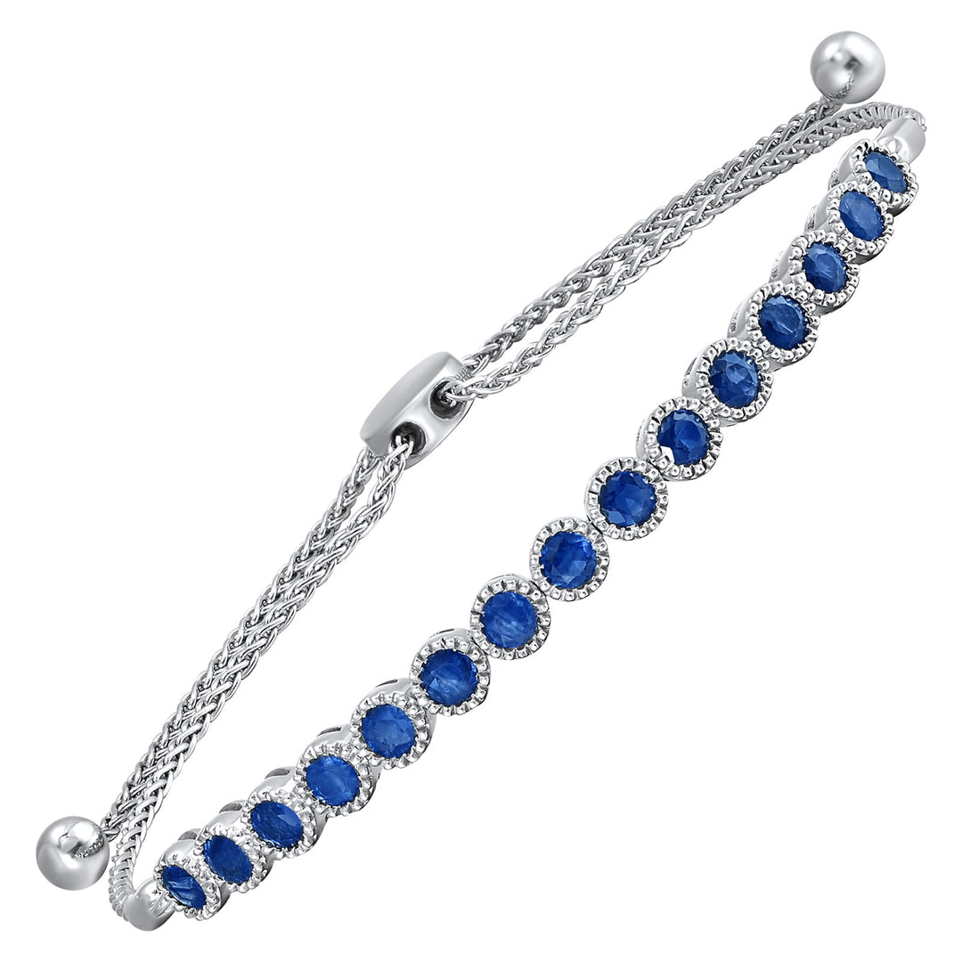 Silver Tanzanite 2 1/4Ctw Bracelet