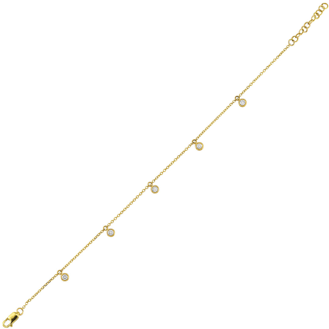 14Kt Yellow Gold Diamond 1/4Ctw Bracelet