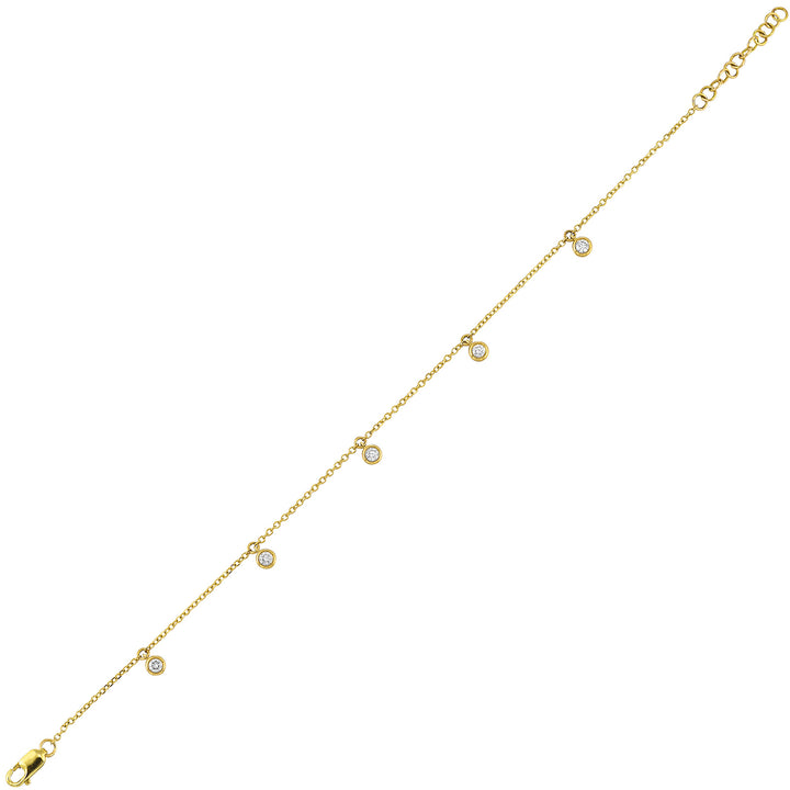 14Kt Yellow Gold Diamond 1/4Ctw Bracelet