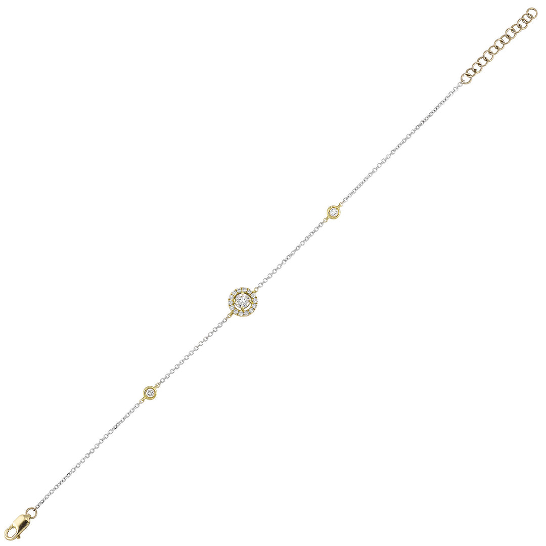 14Kt White Gold Diamond 3/8Ctw Bracelet
