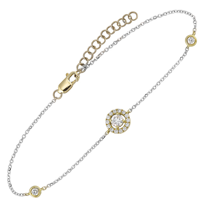 14Kt White Gold Diamond 3/8Ctw Bracelet