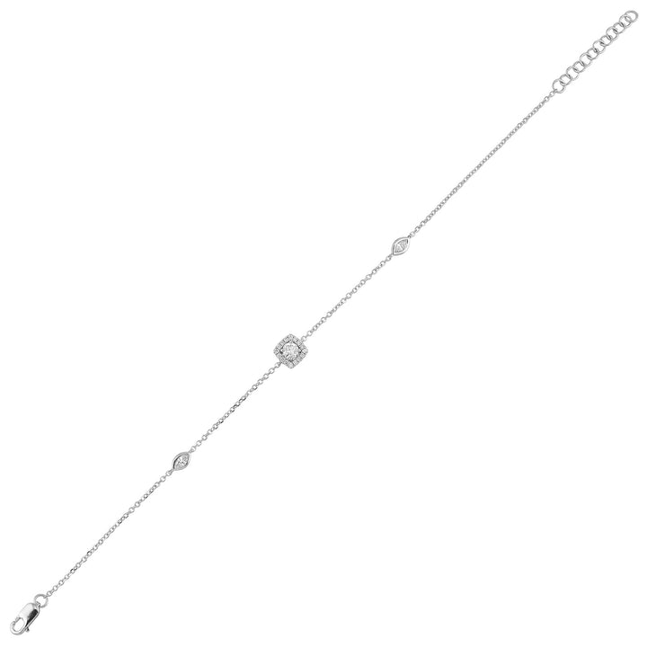 14Kt White Gold Diamond 3/8Ctw Bracelet
